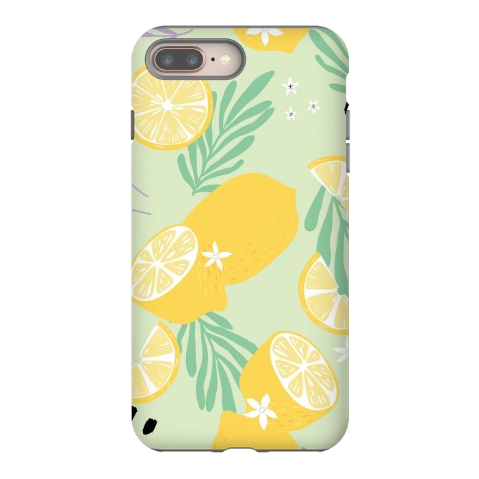 iPhone 7 plus StrongFit Lemon pattern 04 by Jelena Obradovic