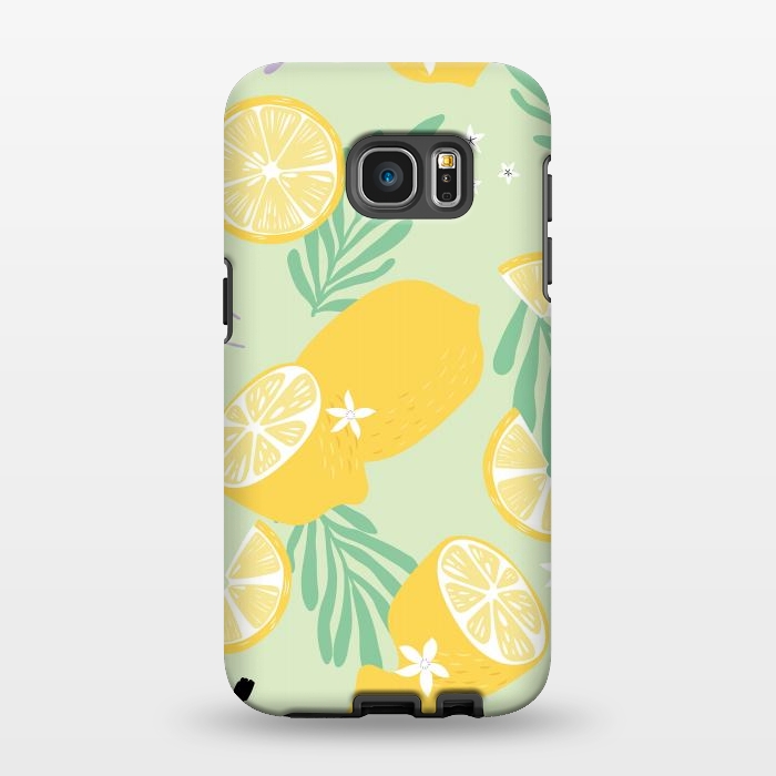 Galaxy S7 EDGE StrongFit Lemon pattern 04 by Jelena Obradovic