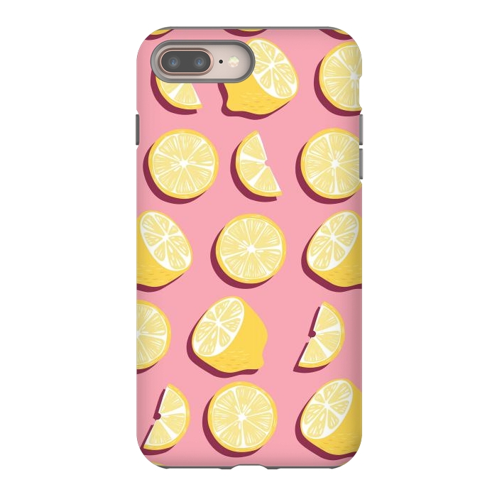 iPhone 7 plus StrongFit Lemon pattern 07 by Jelena Obradovic