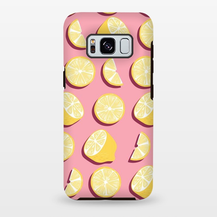 Galaxy S8 plus StrongFit Lemon pattern 07 by Jelena Obradovic