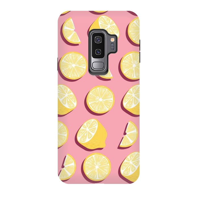 Galaxy S9 plus StrongFit Lemon pattern 07 by Jelena Obradovic