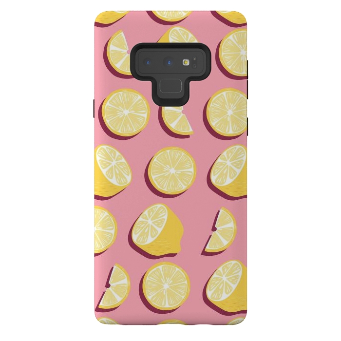Galaxy Note 9 StrongFit Lemon pattern 07 by Jelena Obradovic