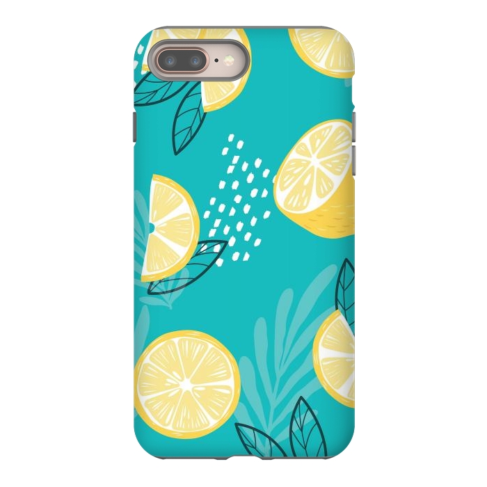 iPhone 7 plus StrongFit Lemon pattern 08 by Jelena Obradovic