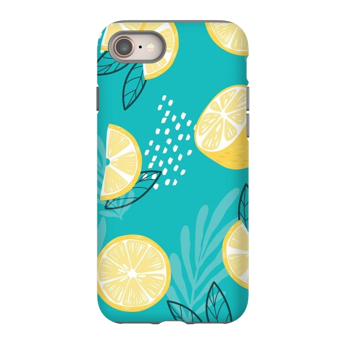 iPhone 8 StrongFit Lemon pattern 08 by Jelena Obradovic