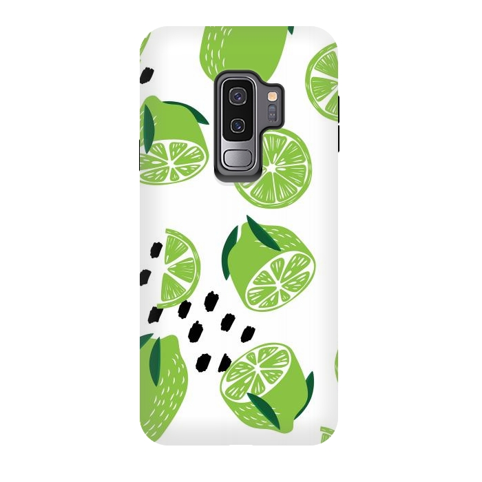 Galaxy S9 plus StrongFit Lime pattern 01 by Jelena Obradovic