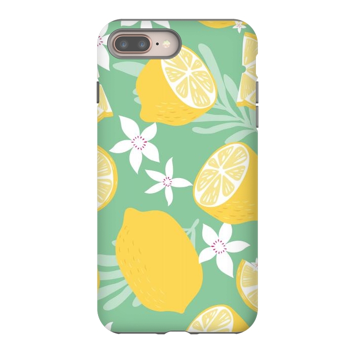 iPhone 7 plus StrongFit Lemon pattern 09 by Jelena Obradovic