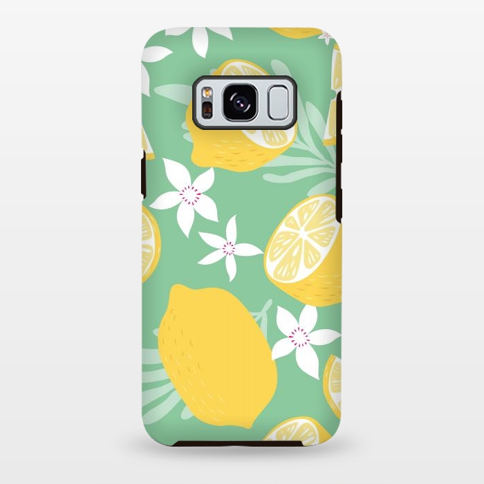 Galaxy S8 plus StrongFit Lemon pattern 09 by Jelena Obradovic