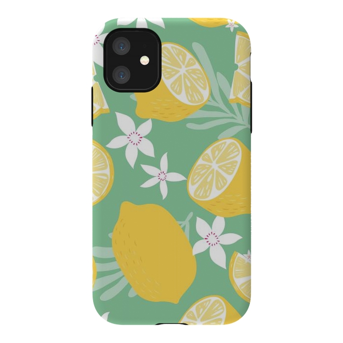 iPhone 11 StrongFit Lemon pattern 09 by Jelena Obradovic