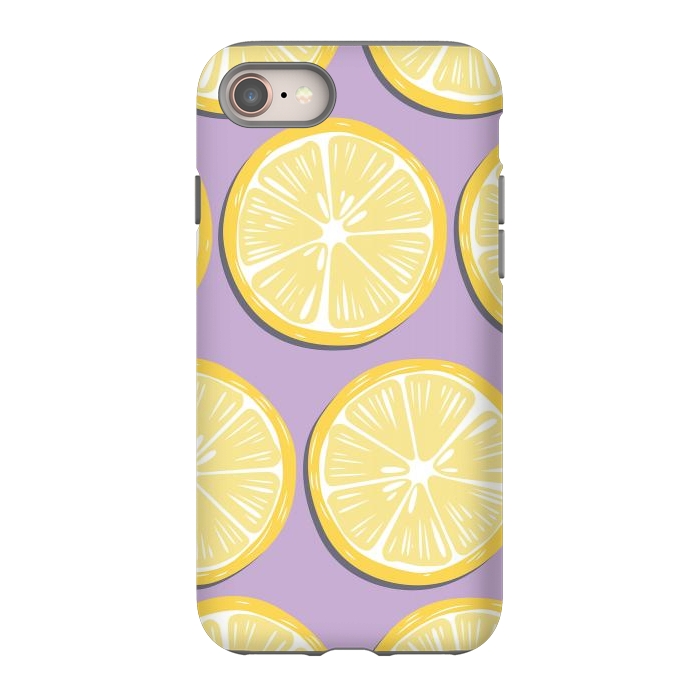 iPhone 8 StrongFit Lemon pattern 10 by Jelena Obradovic