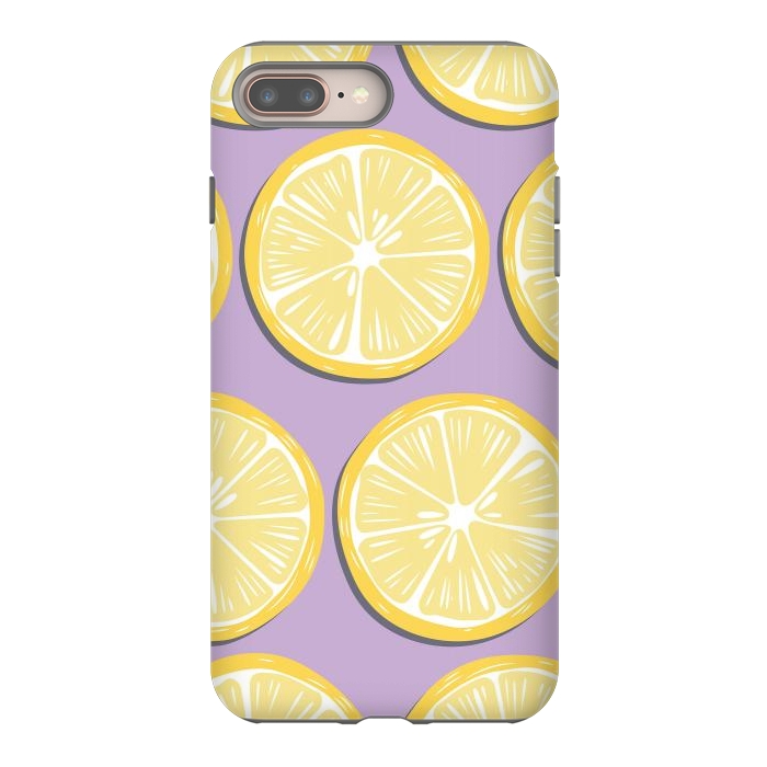iPhone 8 plus StrongFit Lemon pattern 10 by Jelena Obradovic