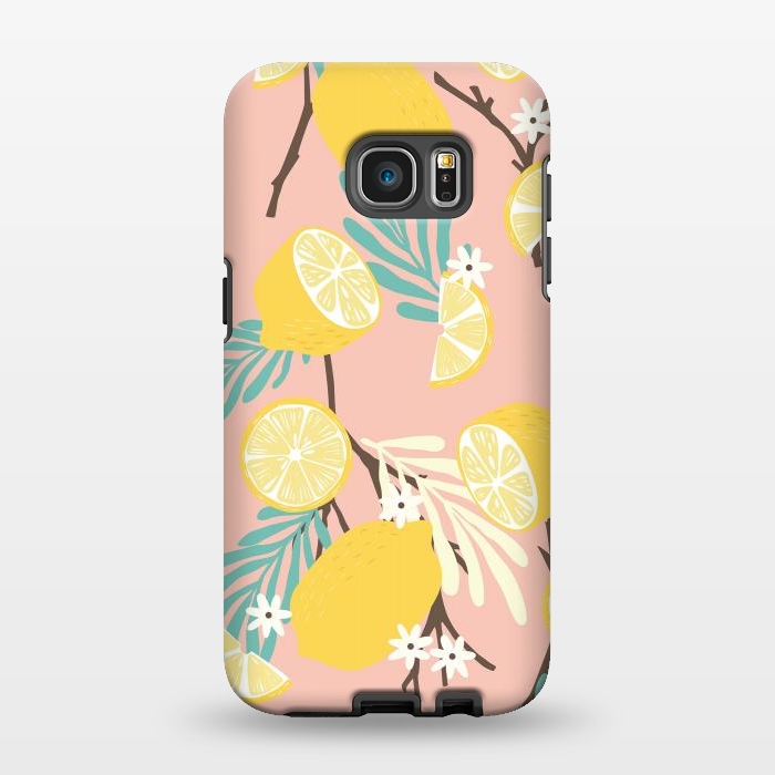 Galaxy S7 EDGE StrongFit Lemon pattern 12 by Jelena Obradovic