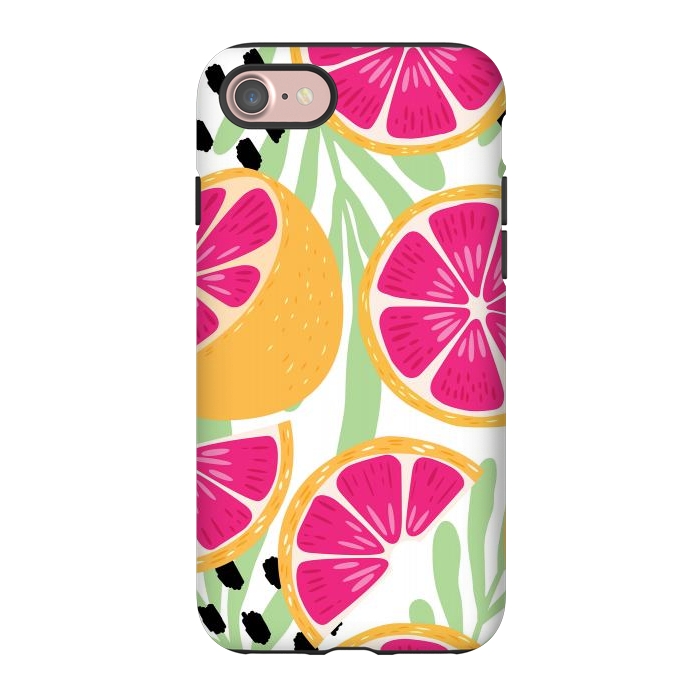 iPhone 7 StrongFit Grapefruit pattern 03 by Jelena Obradovic
