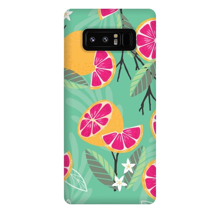 Galaxy Note 8 StrongFit Grapefruit pattern 06 by Jelena Obradovic