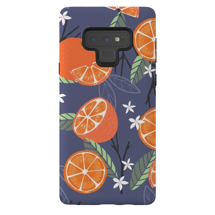 Galaxy Note 9 StrongFit Orange pattern 01 by Jelena Obradovic