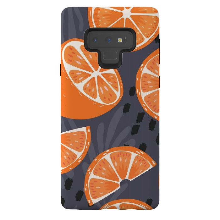 Galaxy Note 9 StrongFit Orange pattern 02 by Jelena Obradovic