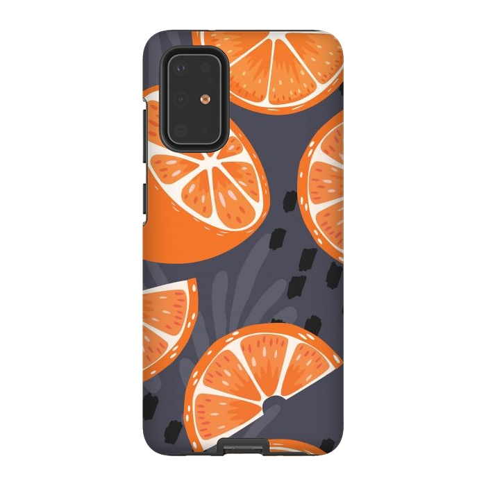 Galaxy S20 Plus StrongFit Orange pattern 02 by Jelena Obradovic