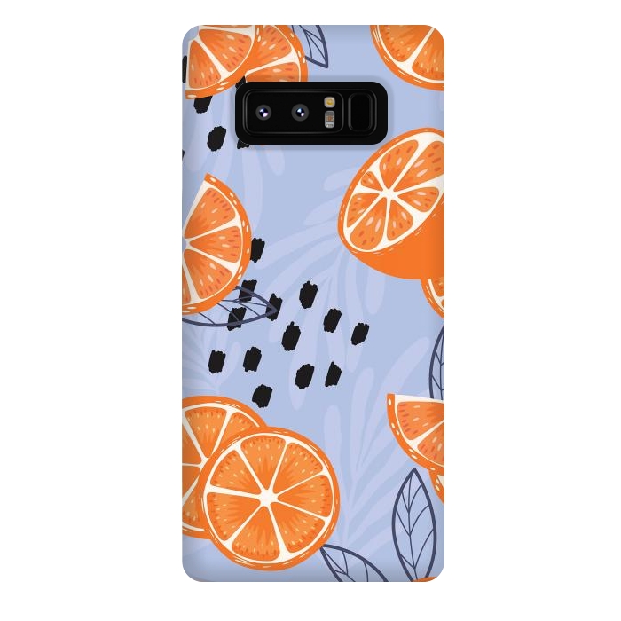 Galaxy Note 8 StrongFit Orange pattern 04 by Jelena Obradovic
