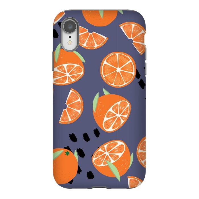 iPhone Xr StrongFit Orange pattern 05 by Jelena Obradovic