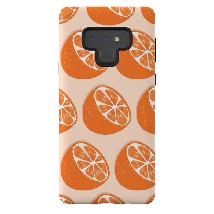 Galaxy Note 9 StrongFit Orange pattern 07 by Jelena Obradovic