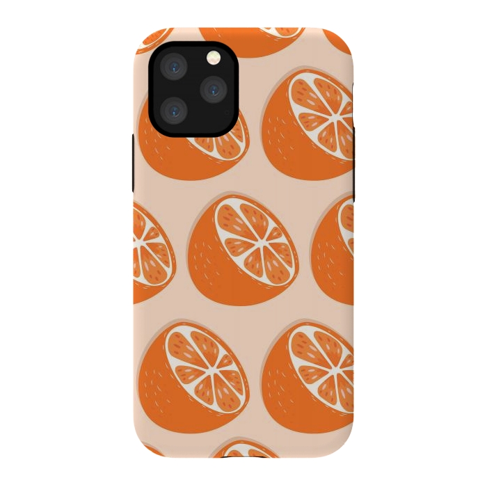 iPhone 11 Pro StrongFit Orange pattern 07 by Jelena Obradovic
