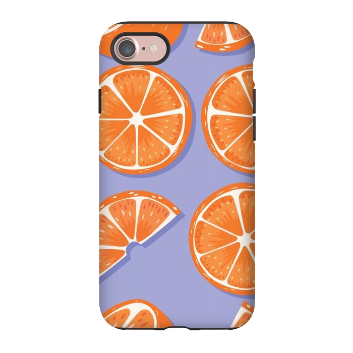 iPhone 7 StrongFit Orange pattern 08 by Jelena Obradovic