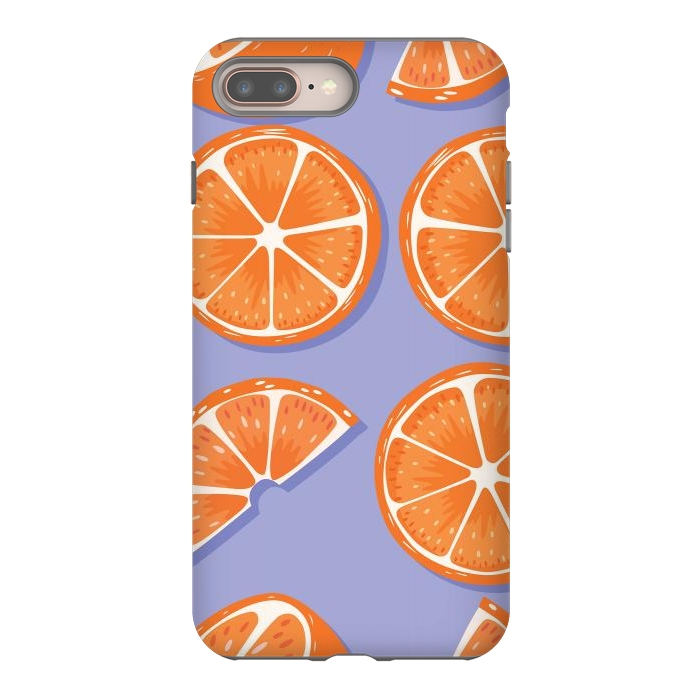 iPhone 7 plus StrongFit Orange pattern 08 by Jelena Obradovic