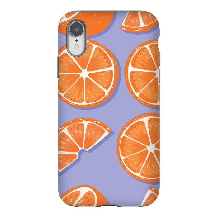 iPhone Xr StrongFit Orange pattern 08 by Jelena Obradovic