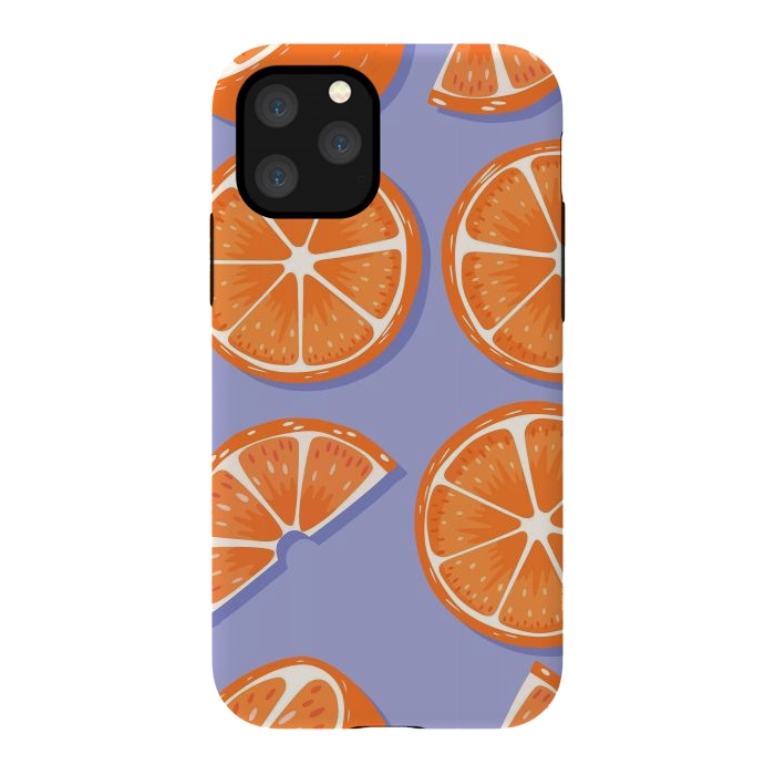 iPhone 11 Pro StrongFit Orange pattern 08 by Jelena Obradovic