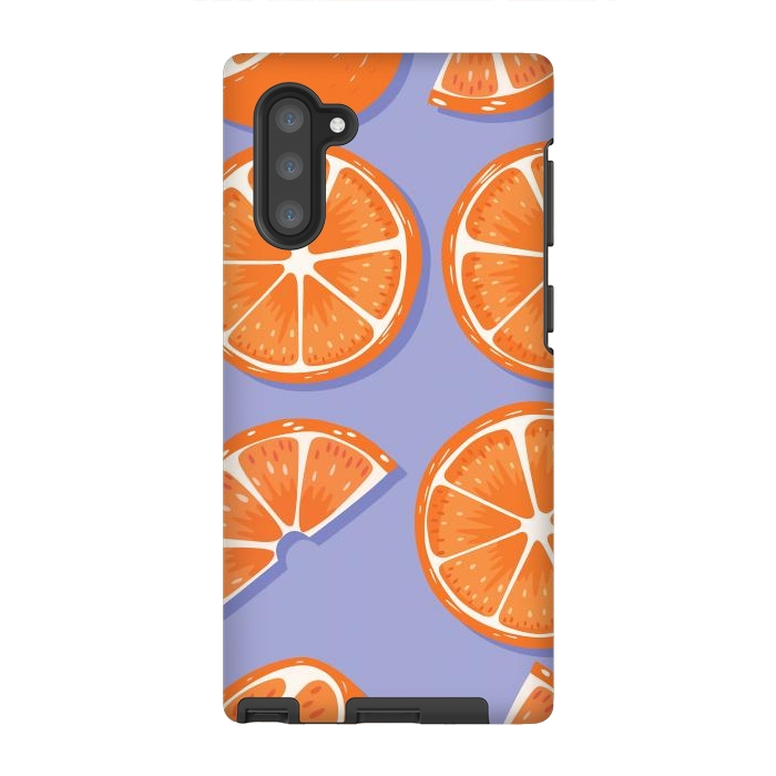 Galaxy Note 10 StrongFit Orange pattern 08 by Jelena Obradovic