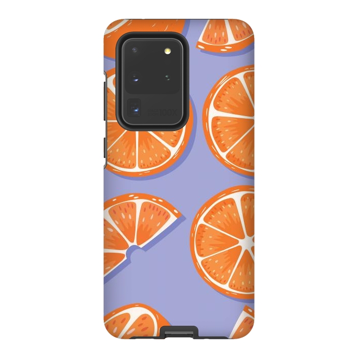 Galaxy S20 Ultra StrongFit Orange pattern 08 by Jelena Obradovic