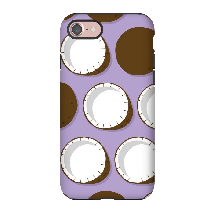 iPhone 7 StrongFit Coconut pattern 02 by Jelena Obradovic