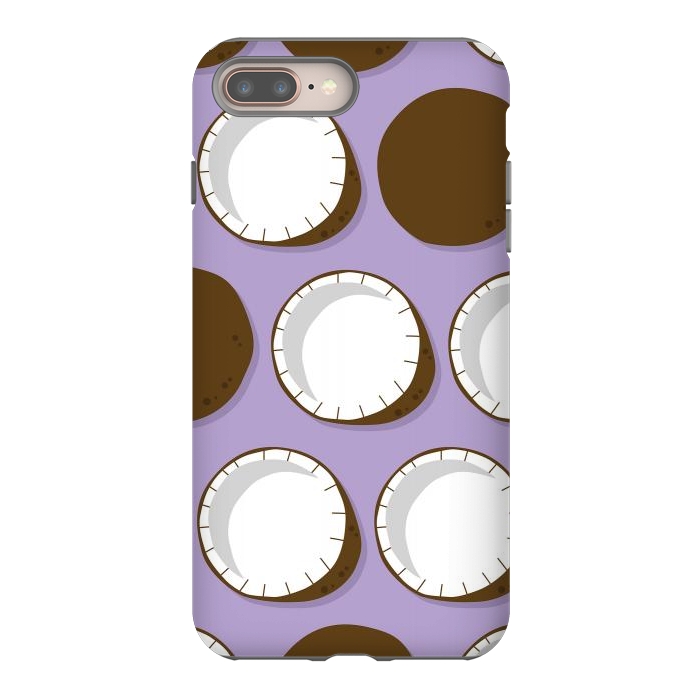 iPhone 7 plus StrongFit Coconut pattern 02 by Jelena Obradovic