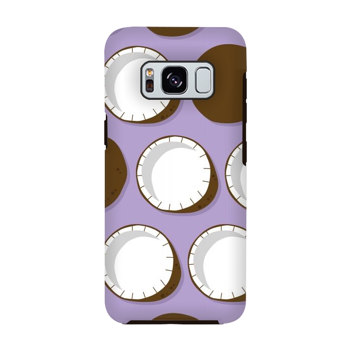 Galaxy S8 StrongFit Coconut pattern 02 by Jelena Obradovic
