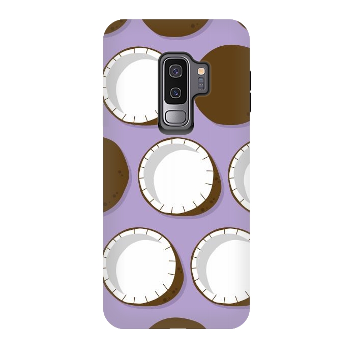 Galaxy S9 plus StrongFit Coconut pattern 02 by Jelena Obradovic