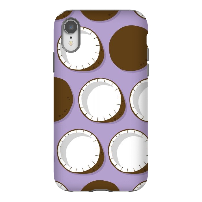 iPhone Xr StrongFit Coconut pattern 02 by Jelena Obradovic