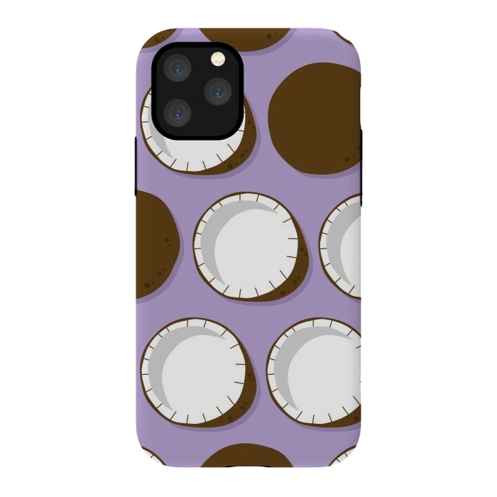iPhone 11 Pro StrongFit Coconut pattern 02 by Jelena Obradovic