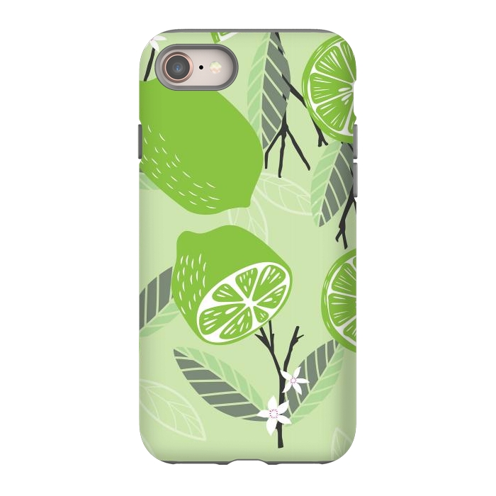 iPhone SE StrongFit Lime pattern 02 by Jelena Obradovic