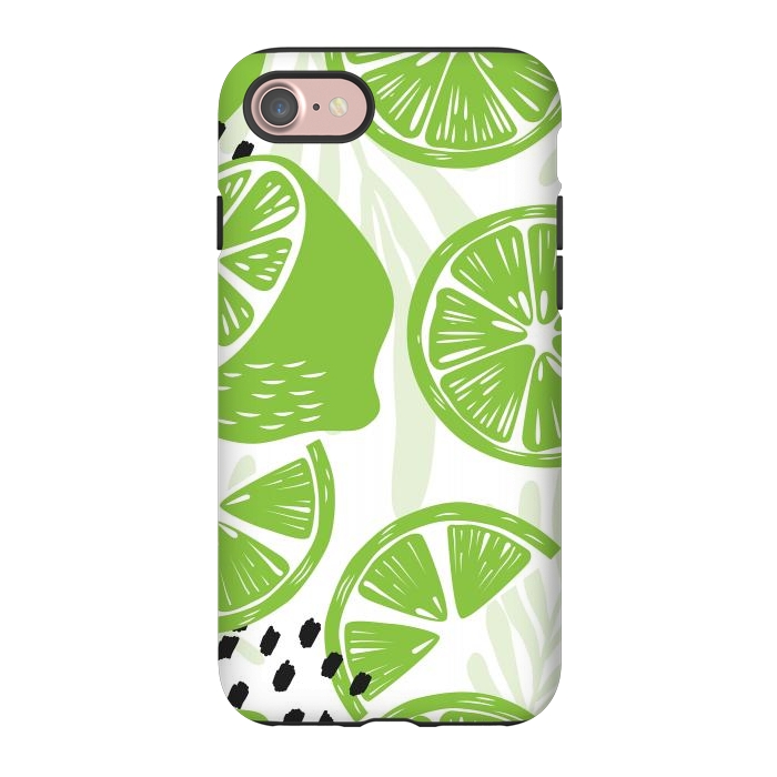 iPhone 7 StrongFit Lime pattern 03 by Jelena Obradovic