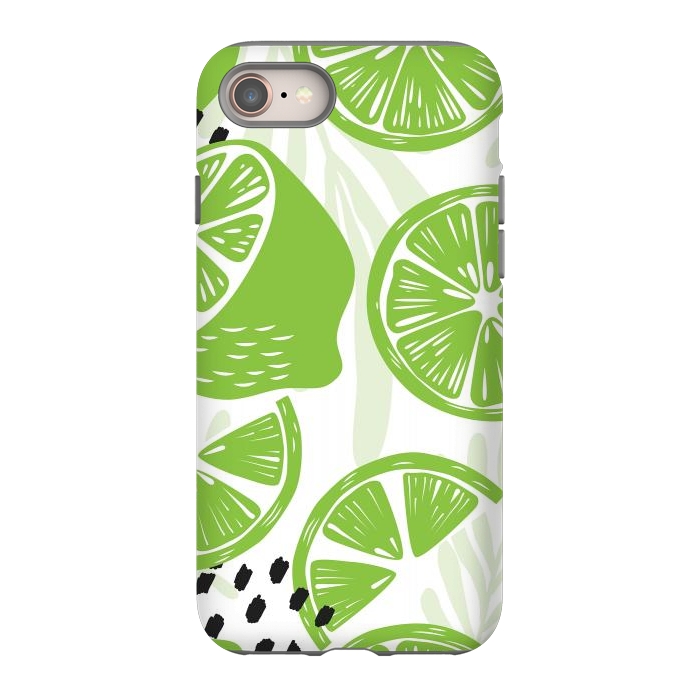 iPhone SE StrongFit Lime pattern 03 by Jelena Obradovic