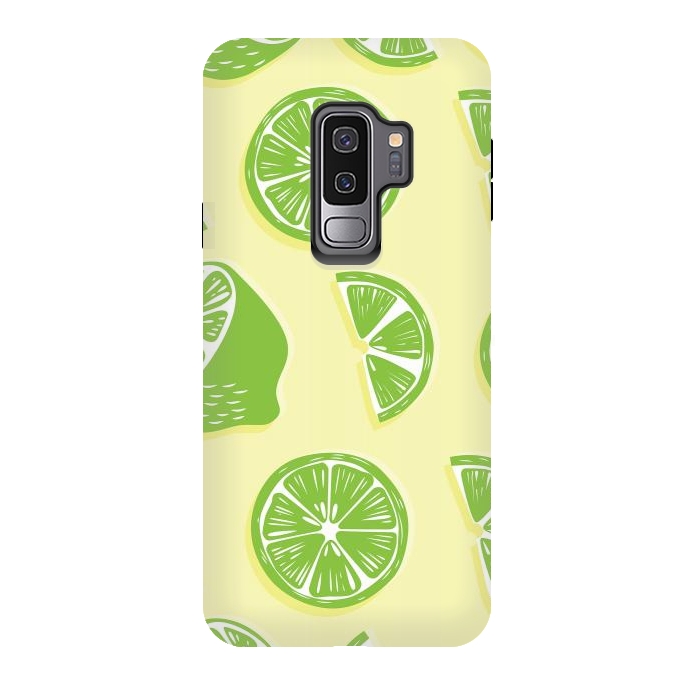 Galaxy S9 plus StrongFit Lime pattern 04 by Jelena Obradovic