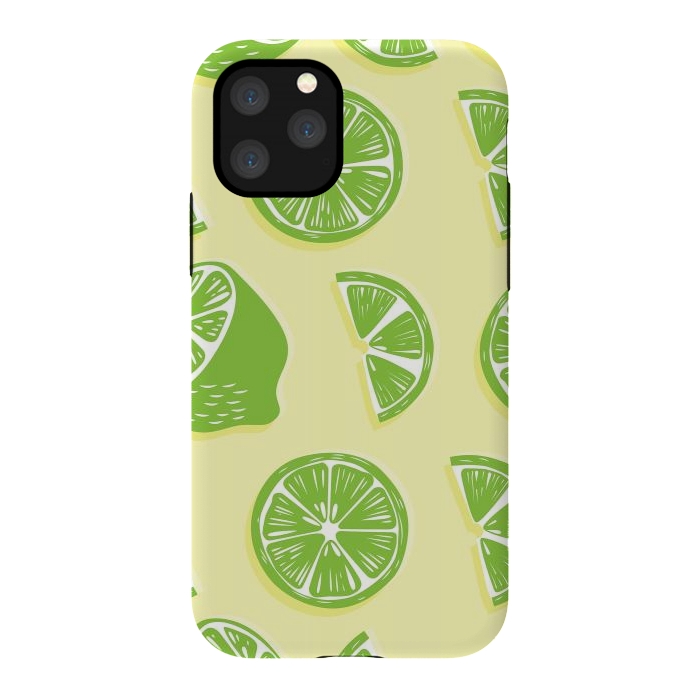 iPhone 11 Pro StrongFit Lime pattern 04 by Jelena Obradovic