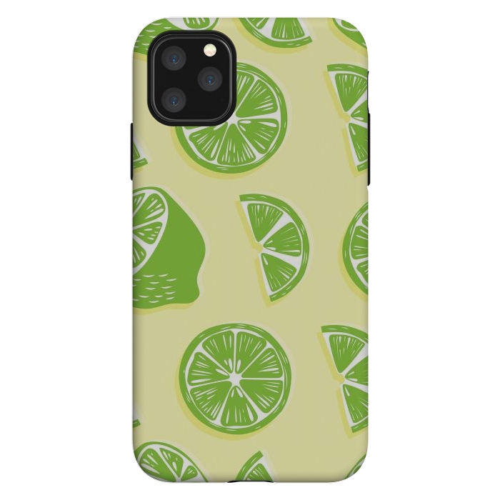 iPhone 11 Pro Max StrongFit Lime pattern 04 by Jelena Obradovic