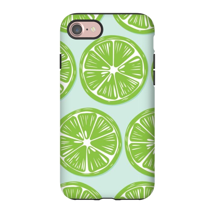 iPhone 7 StrongFit Lime pattern 05 by Jelena Obradovic
