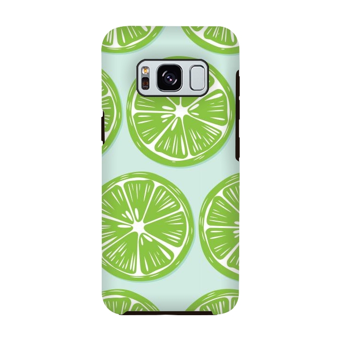 Galaxy S8 StrongFit Lime pattern 05 by Jelena Obradovic