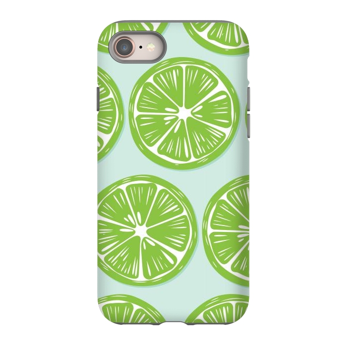 iPhone 8 StrongFit Lime pattern 05 by Jelena Obradovic