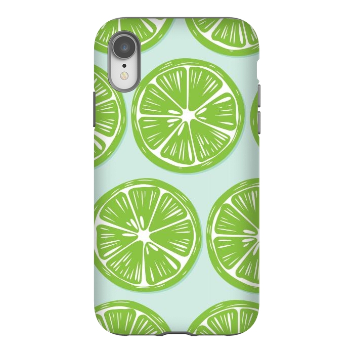 iPhone Xr StrongFit Lime pattern 05 by Jelena Obradovic