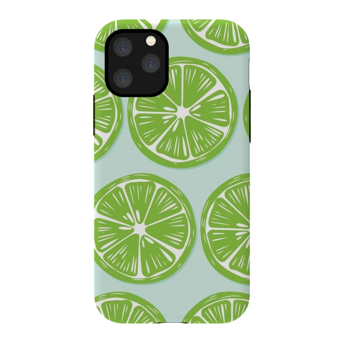 iPhone 11 Pro StrongFit Lime pattern 05 by Jelena Obradovic