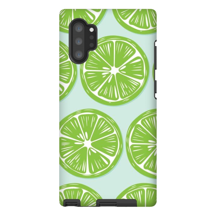 Galaxy Note 10 plus StrongFit Lime pattern 05 by Jelena Obradovic