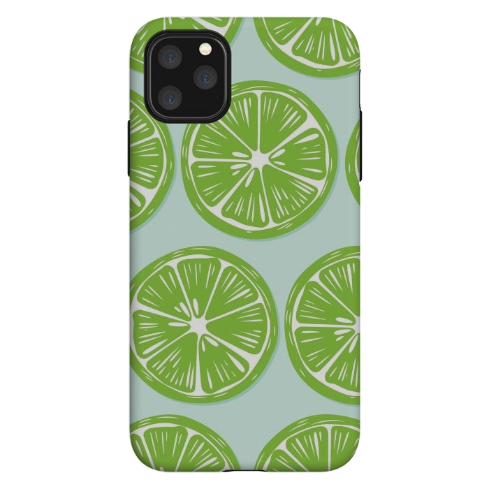 iPhone 11 Pro Max StrongFit Lime pattern 05 by Jelena Obradovic