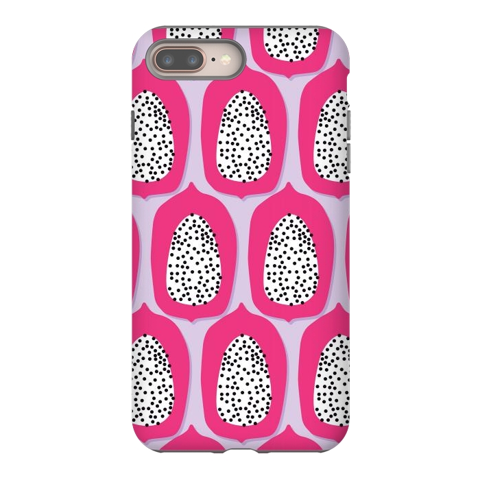 iPhone 7 plus StrongFit Papaya pattern 01 by Jelena Obradovic